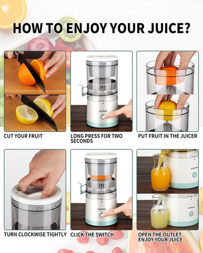 JuicerGo Pro – Exprimidor Inalámbrico Portátil para Jugos Frescos